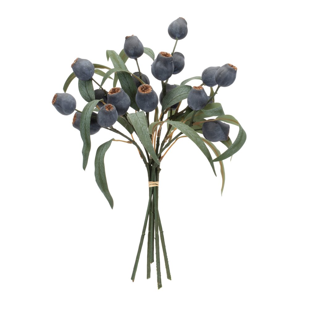 Set of two 14" Blue Artificial Plant in a No