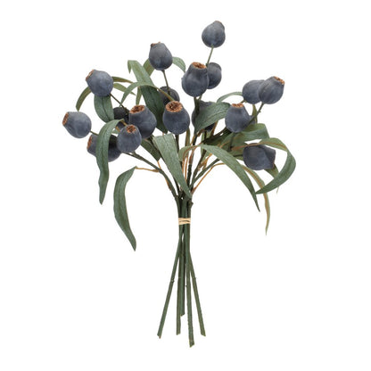 Set of two 14" Blue Artificial Plant in a No