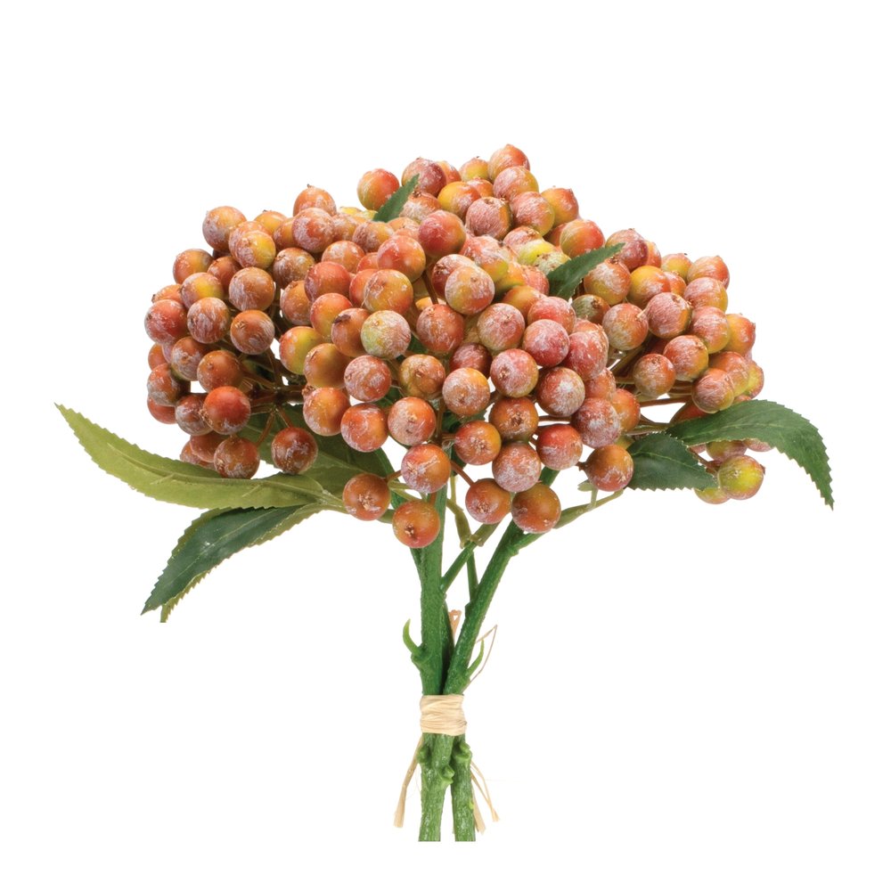 Set of Two 12" Orange Artificial