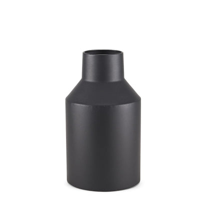 11" Black Tulip Metal Table Vase