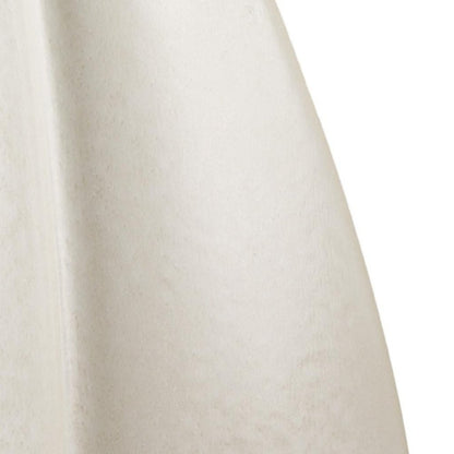 16" Off White And Tan Color Block Ceramic Table Vase