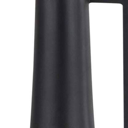 18" Black Metal Jug Vase