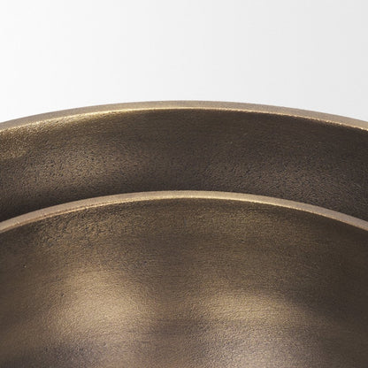 11" Brass Metal Round Centerpiece Bowl