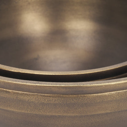 11" Brass Metal Round Centerpiece Bowl