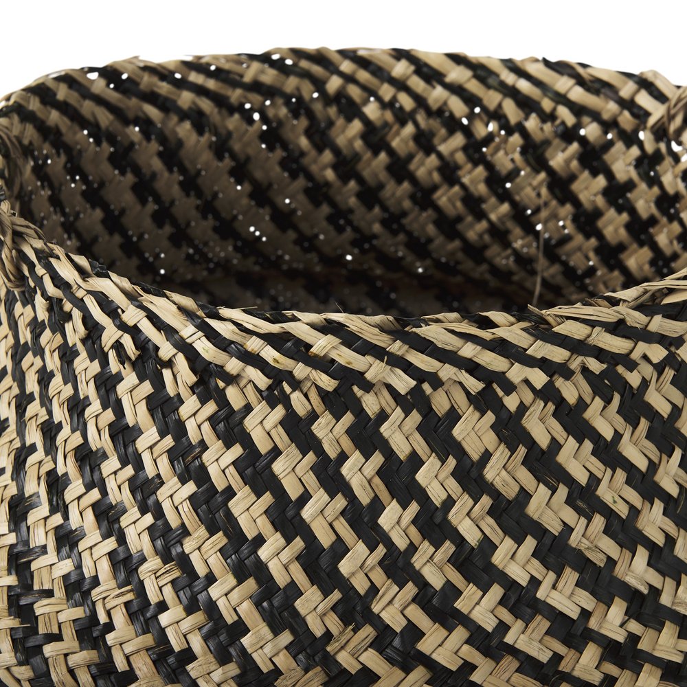 Set of Three Brown Nesting Water Hyacinth Basket