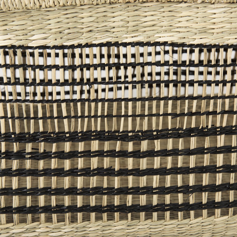 Set of Two Brown Nesting Water Hyacinth Basket