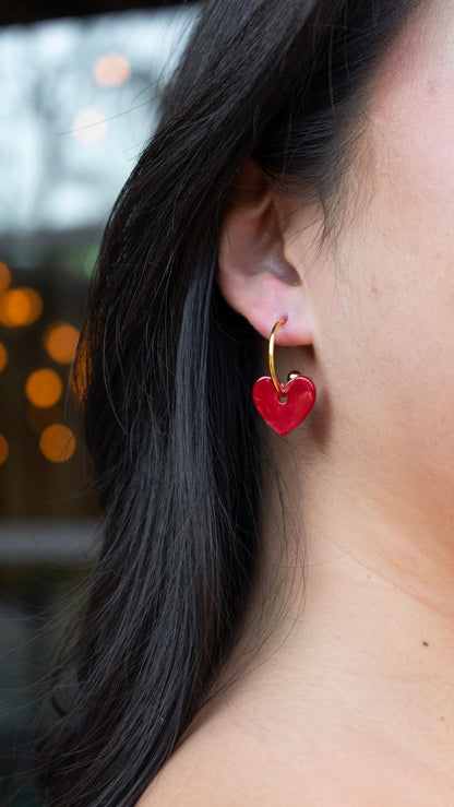Sweetheart Hoops - Red