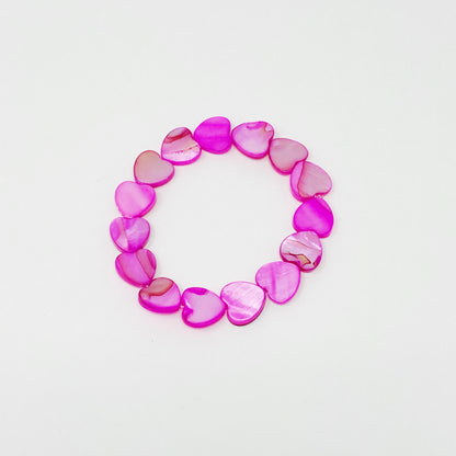 Shelly Heart Stretch Bracelet