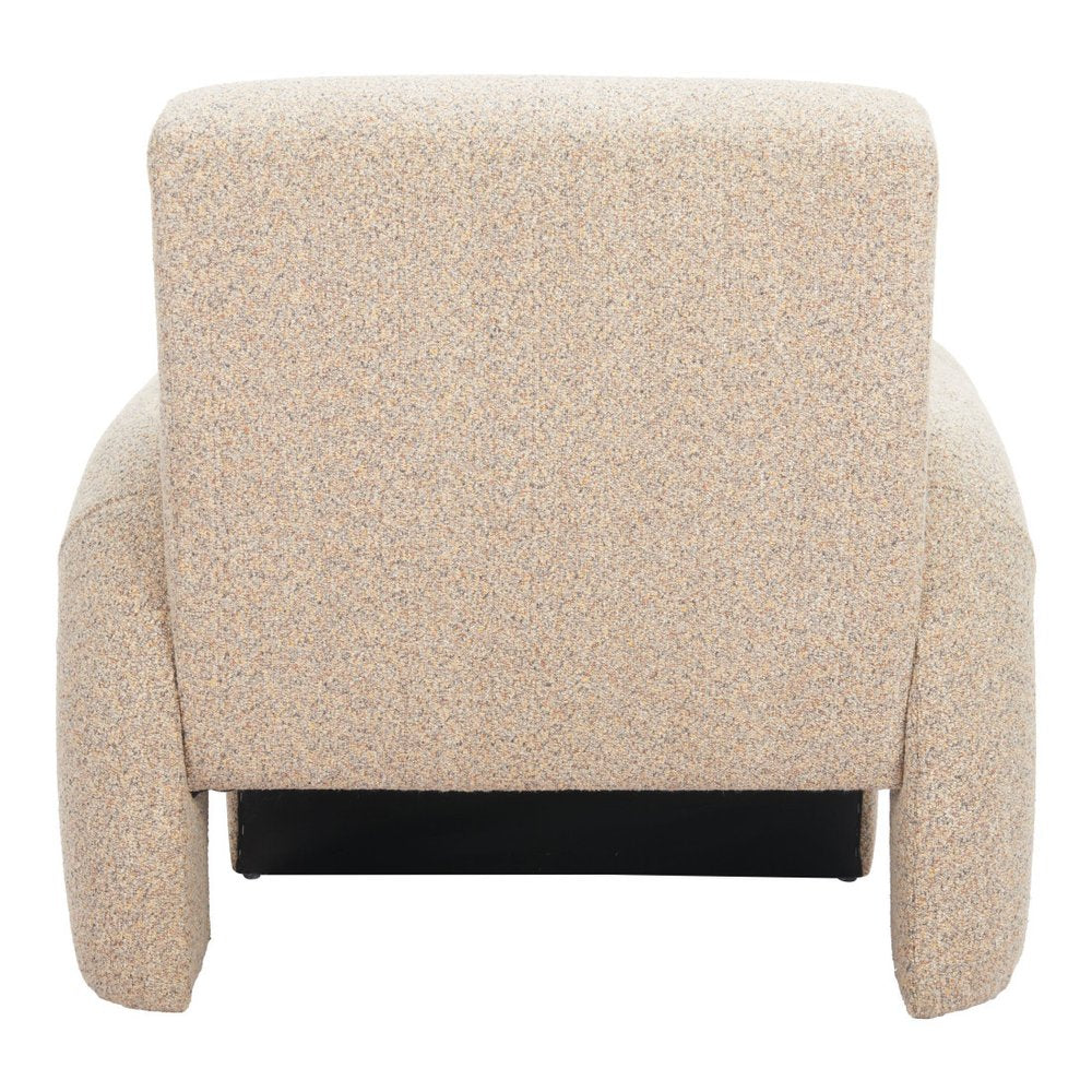 32" Beige Upholstered Arm Chair