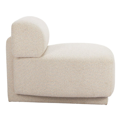 34" Beige Upholstered Side Chair