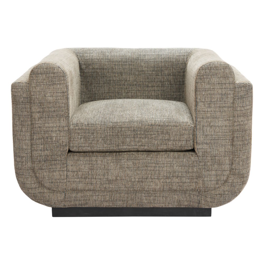 41" Green and Black Upholstered Arm Chair