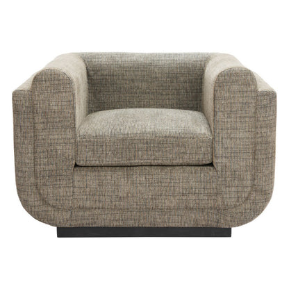 41" Green and Black Upholstered Arm Chair
