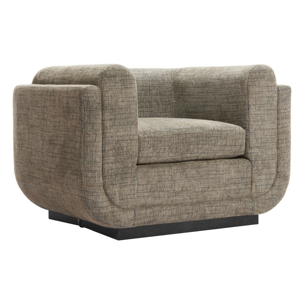41" Green and Black Upholstered Arm Chair