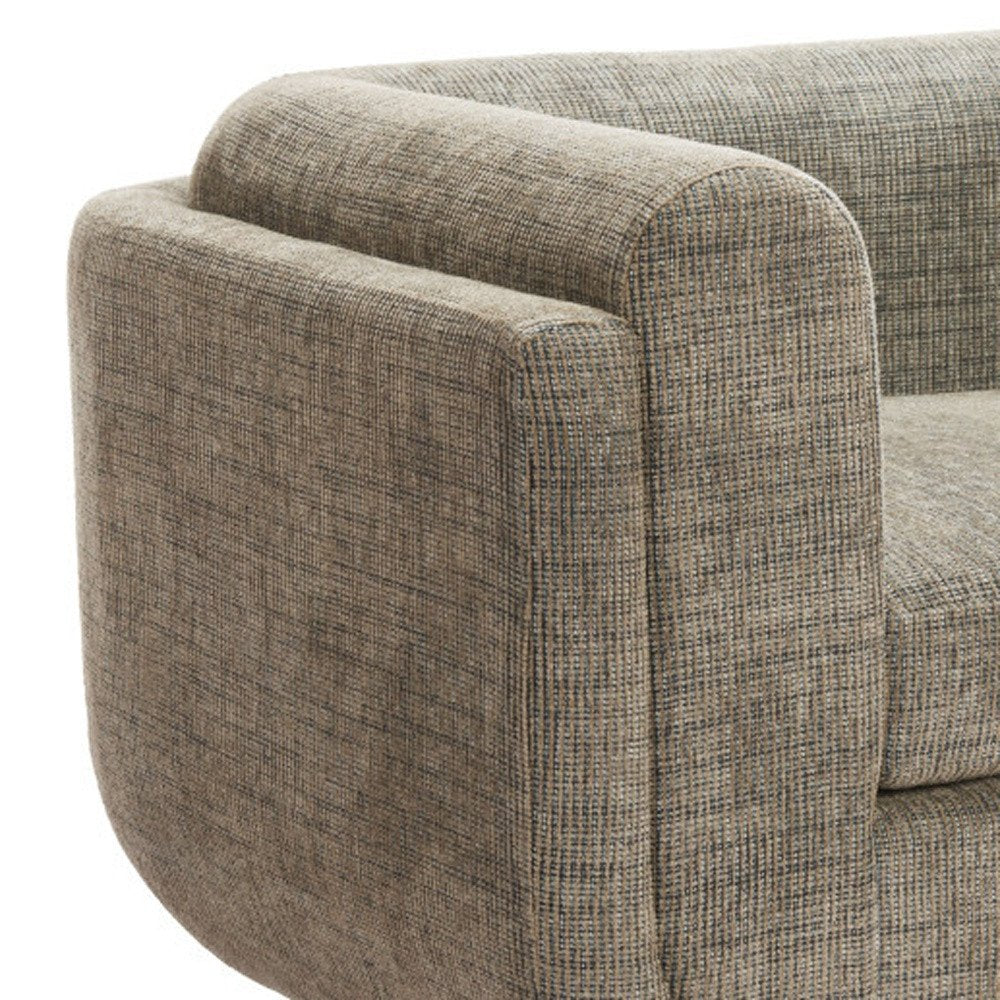 41" Green and Black Upholstered Arm Chair