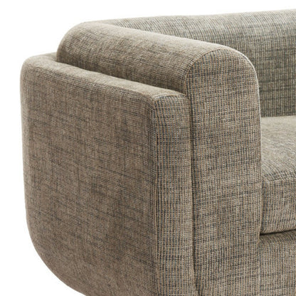 41" Green and Black Upholstered Arm Chair