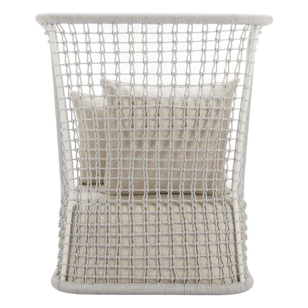 37" Beige and Black Fabric Side Chair