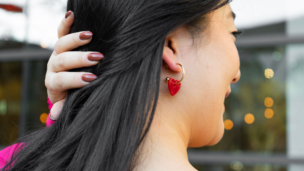 Sweetheart Hoops - Red