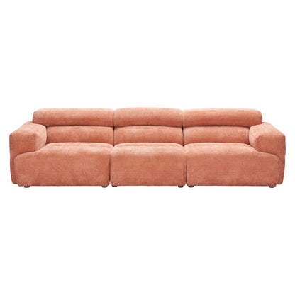 108" Orange Upholstered Universal Sofa