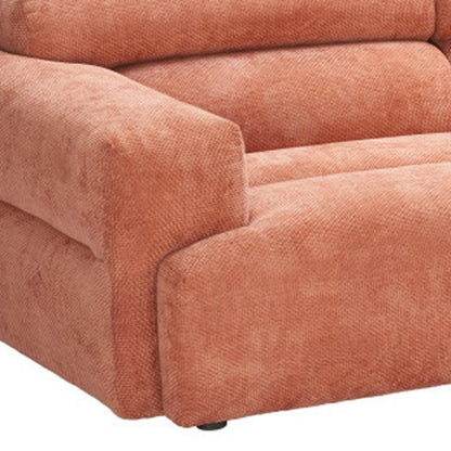 108" Orange Upholstered Universal Sofa