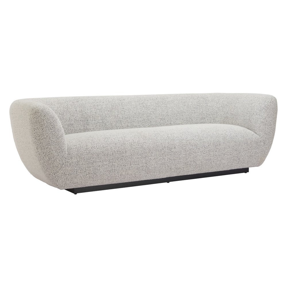 96" Gray Upholstered Sofa