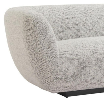 96" Gray Upholstered Sofa