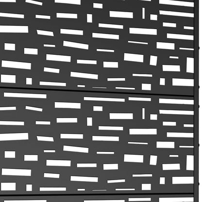 72" X 47" Black Metal Rectangular Planter Box