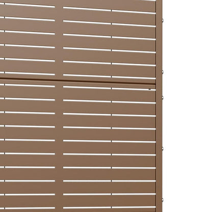 73" X 35" Brown Metal Rectangular Planter Box
