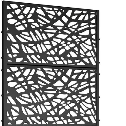 72" X 35" Black Metal Rectangular Planter Box