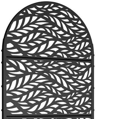 72" X 35" Black Metal Rectangular Planter Box