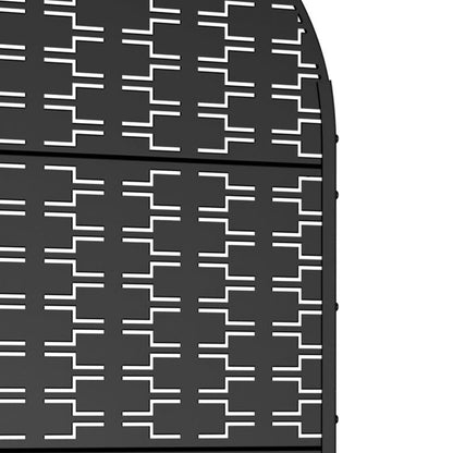 72" X 35" Black Metal Rectangular Planter Box