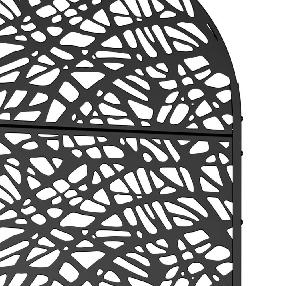 72" X 35" Black Metal Rectangular Planter Box