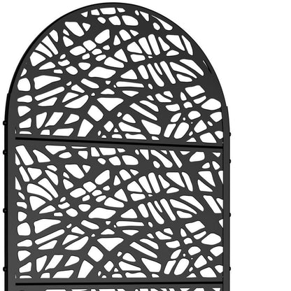 72" X 35" Black Metal Rectangular Planter Box