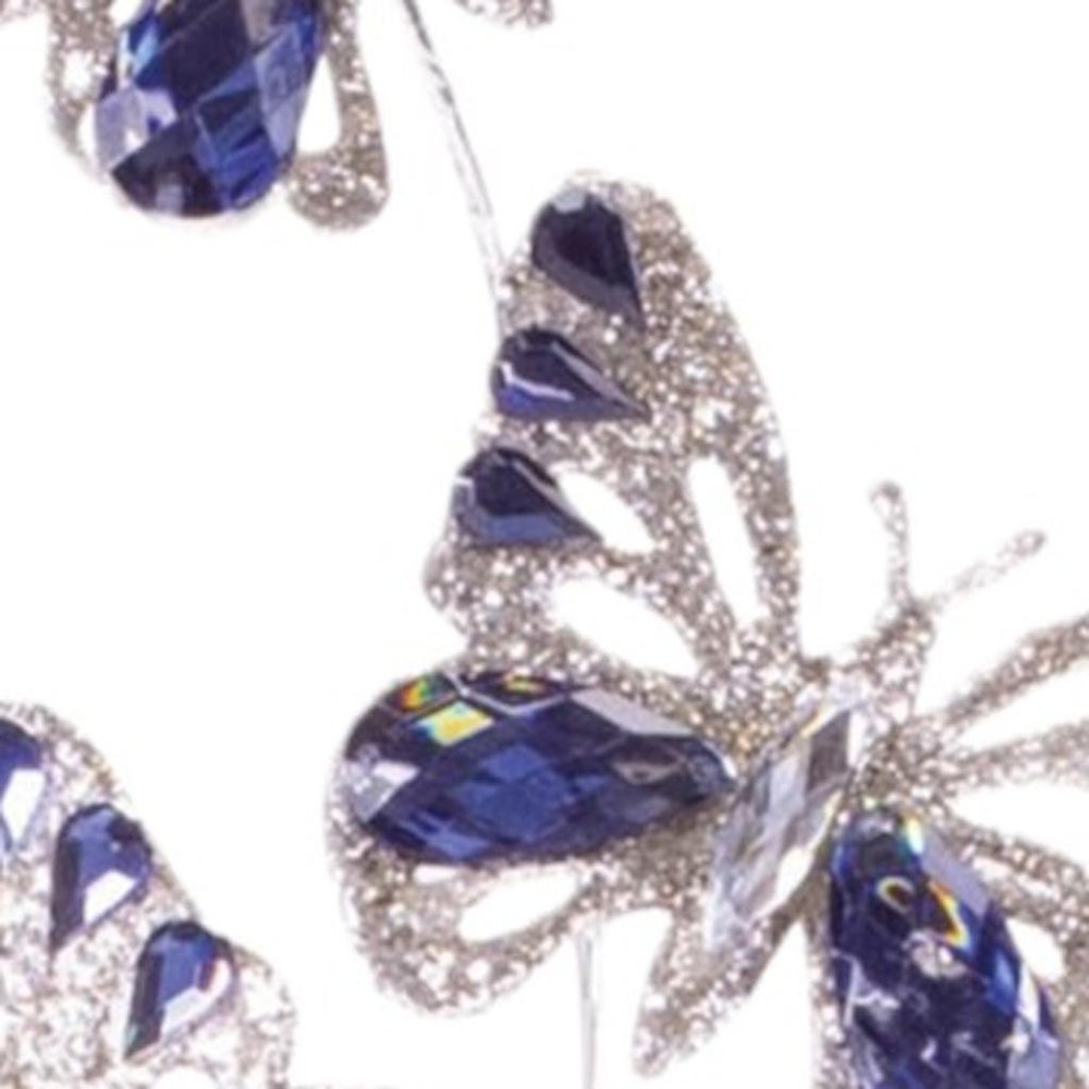 Set of Two 7" Blue Artificial