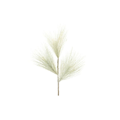 Set of Six 29" Green And White Artificial Pine Tree