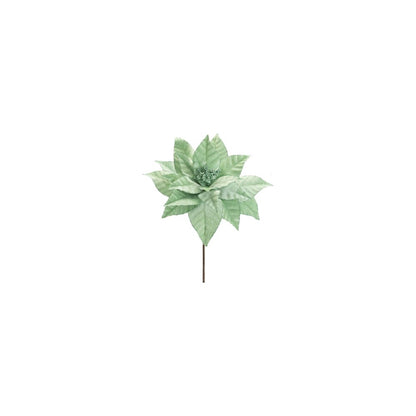 Set of Six 13" Mint Green And Brown Artificial