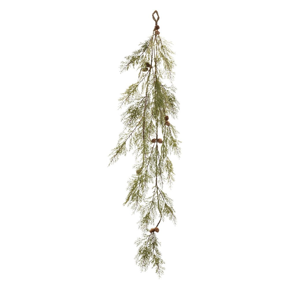 Set of Two 12" Green And Brown Artificial Pine