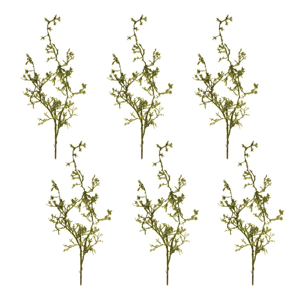 Set of six 32" Green Moss Artificial Plant in a No