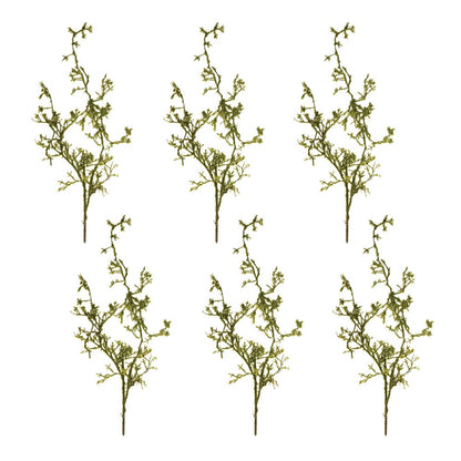 Set of six 32" Green Moss Artificial Plant in a No