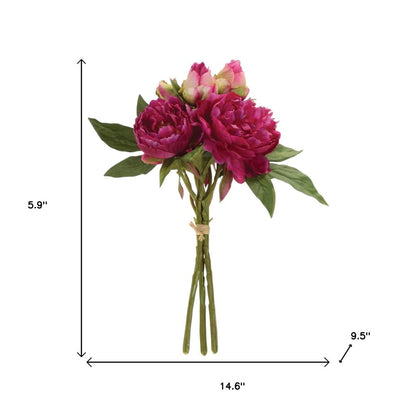 Set of Two 6" Pink Blush And Green Artificial Flowering Tree