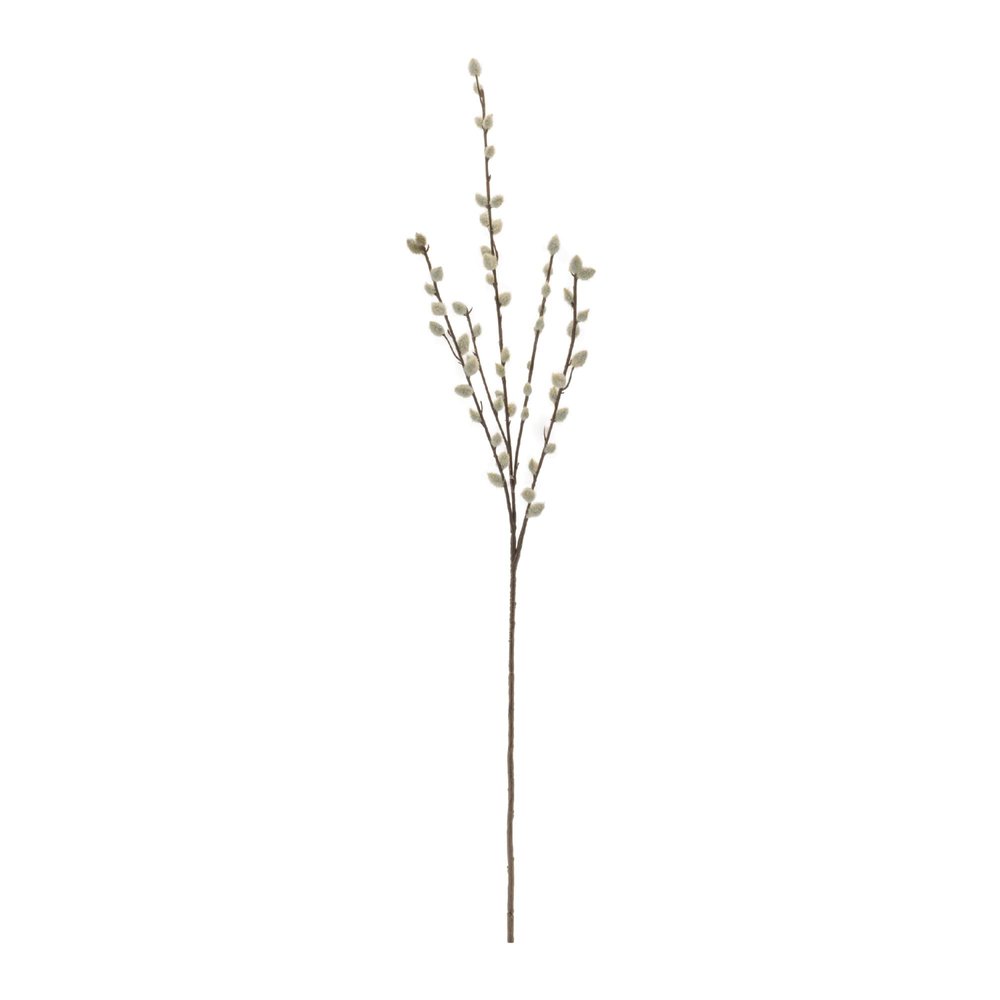 Set of Six 31" White And Brown Artificial
