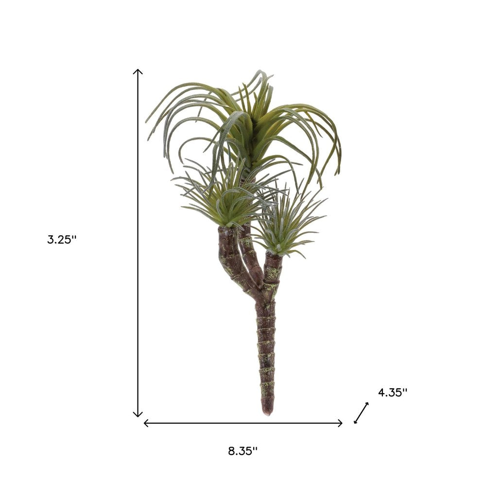 Set of Six 3" Green And Brown Artificial Succulent Tree