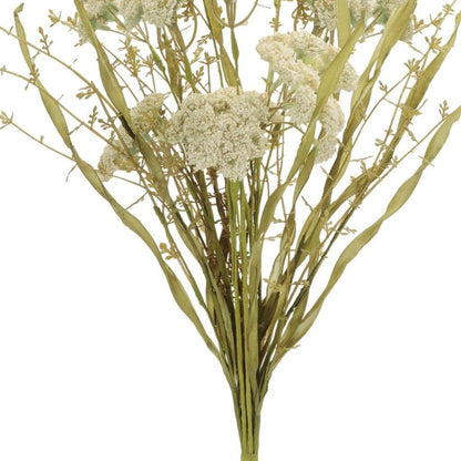 Set of two 18" White Artificial Plant in a No