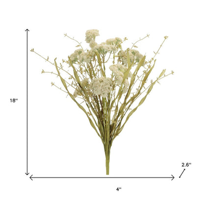 Set of two 18" White Artificial Plant in a No
