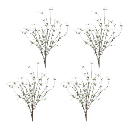 Set of Four 46" Green And Brown Artificial Foliage