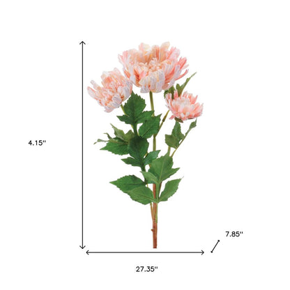 Set of Four 4" Blush White And Green Artificial Flowering Tree