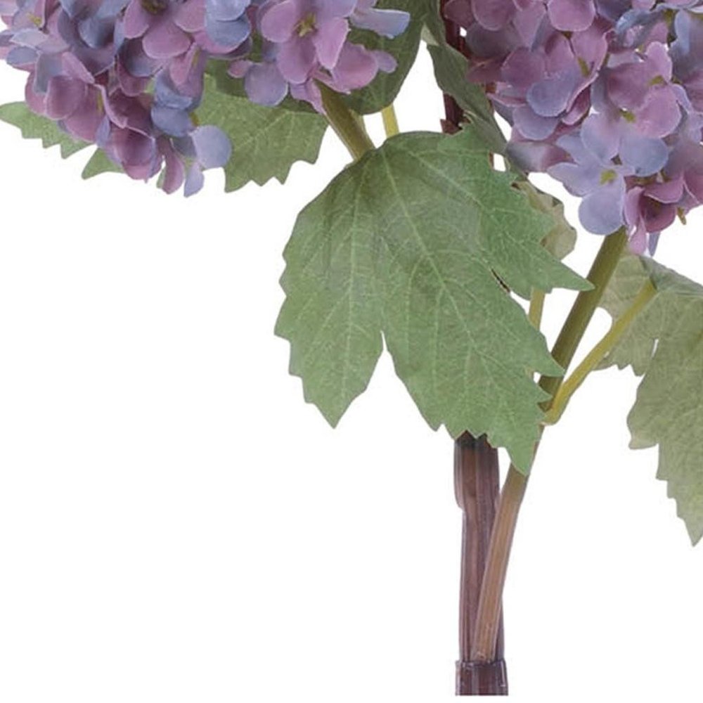 Set of Two 12" Purple Green And Brown Artificial