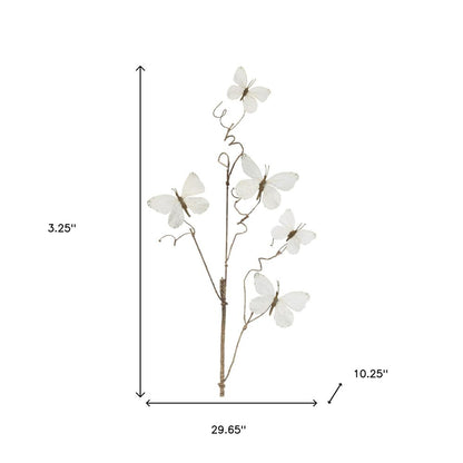 Set of Four 30" White Artificial