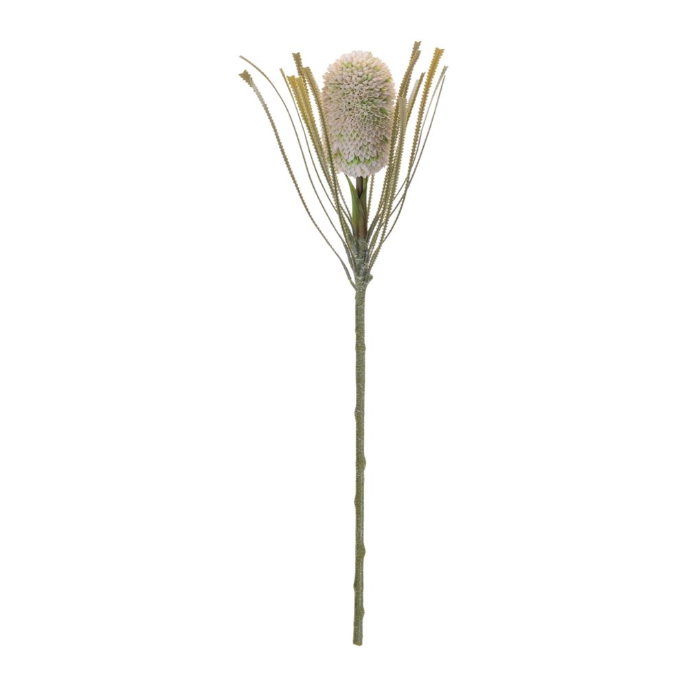 Set of Two 28" Green And White Artificial Flowering