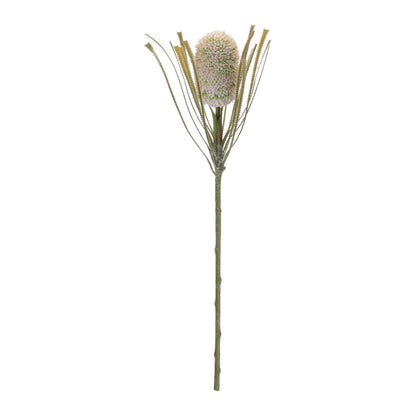 Set of Two 28" Green And White Artificial Flowering