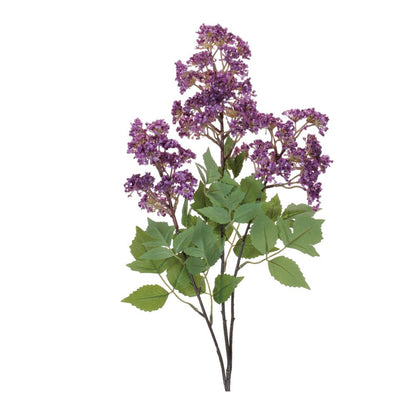Set of four 4" Purple Green And Brown Flowering Artificial Tree